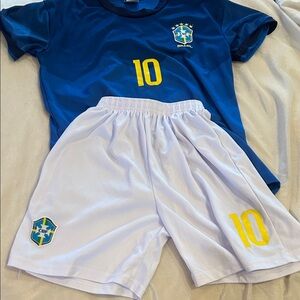 Brazil Blue and White Kit (Kids)
